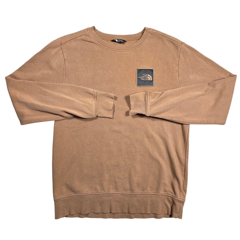 The North Face Mens Crewneck Sweatshirt Brown Pullover M Outdoors Urban‎ Hiker